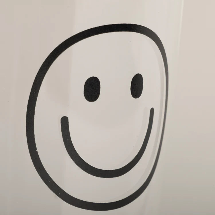 Trinkglas Smiley schwarz