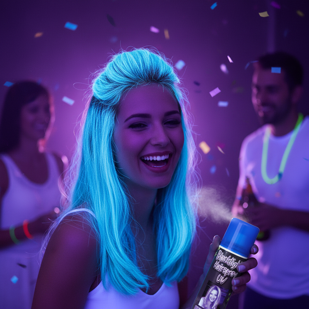 UV Hair Spray Black Light – Luminous Styling for Night Parties