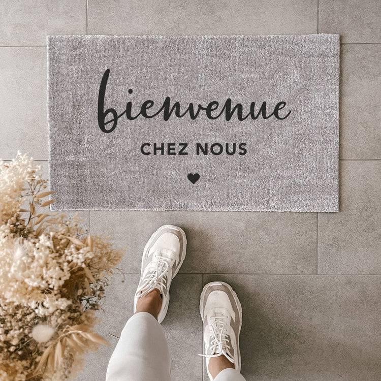 Waschbare Fußmatte Bienvenue 75 x 45