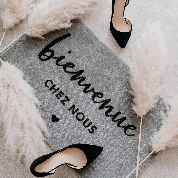 Waschbare Fußmatte Bienvenue 75 x 45