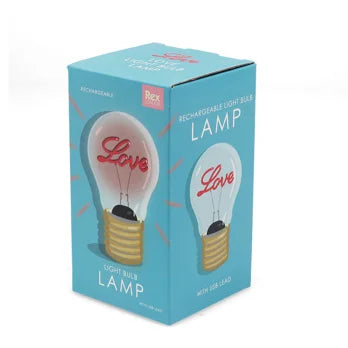 Wiederaufladbare USB Glühbirnen-Leuchte - Love