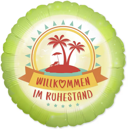 Folienballon Willkommen im Ruhestand