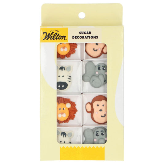 Wilton Zucker-Deko Safari Tiere, 8er Set