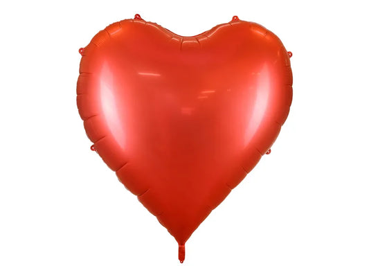 Folienballon Herz, 136x129 cm, rot XXL