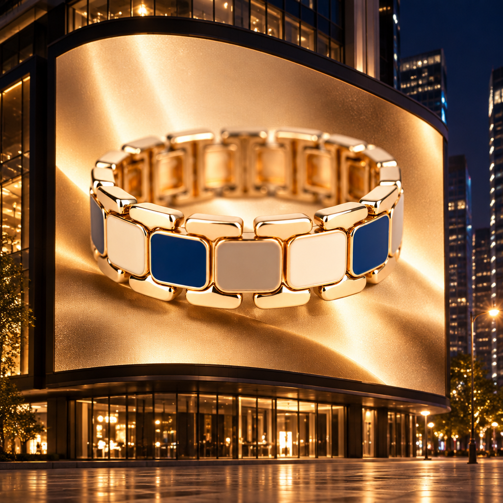 Armband als 3D-anamorphisches Billboard