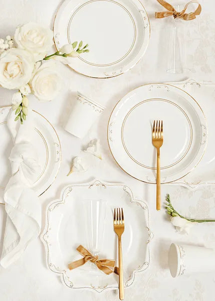 Becher mit Ornament, Weiß, 220 ml