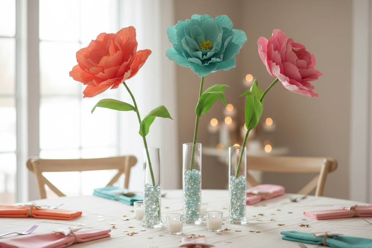 Poppy Flower Trio
