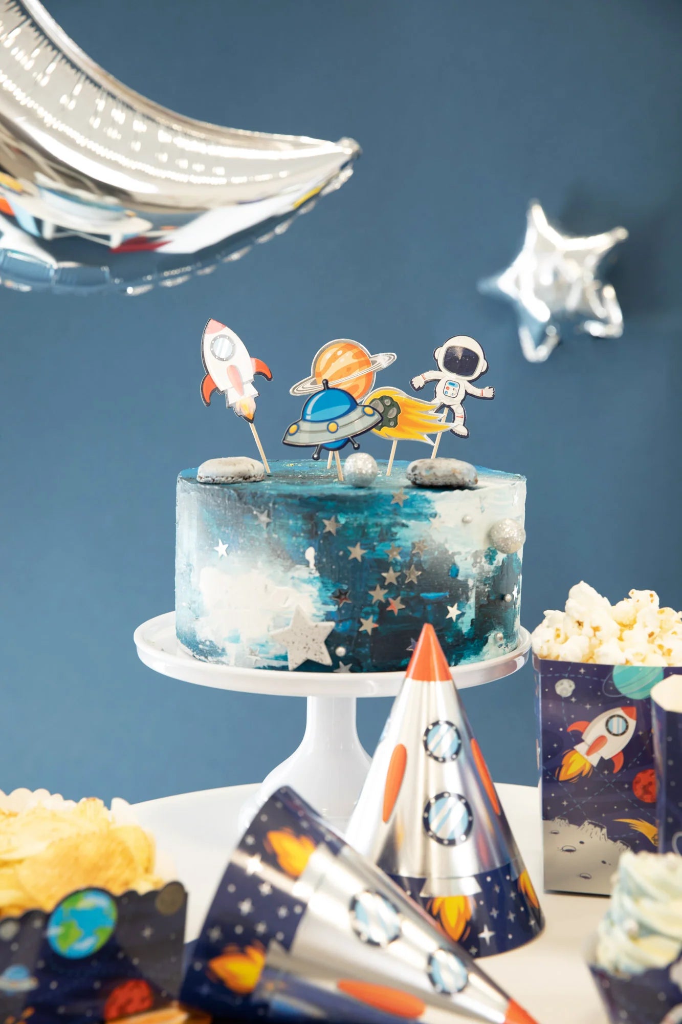 Cake Topper Weltraum 7 Stück