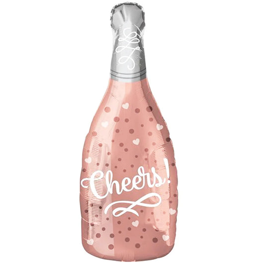 Folienballon Sektflasche Cheers – 49 x 98 cm