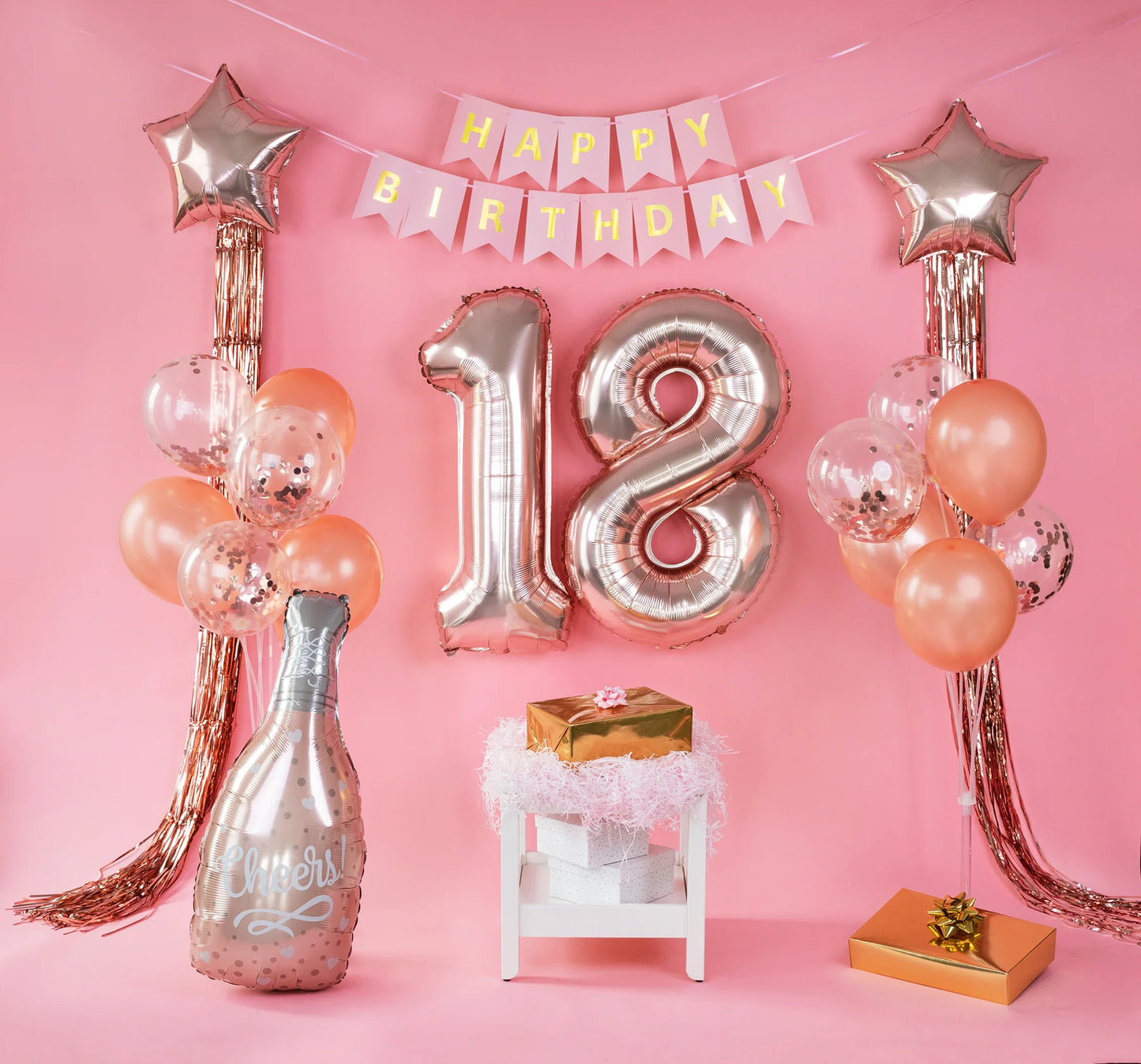 Folienballon Sektflasche Cheers – 49 x 98 cm