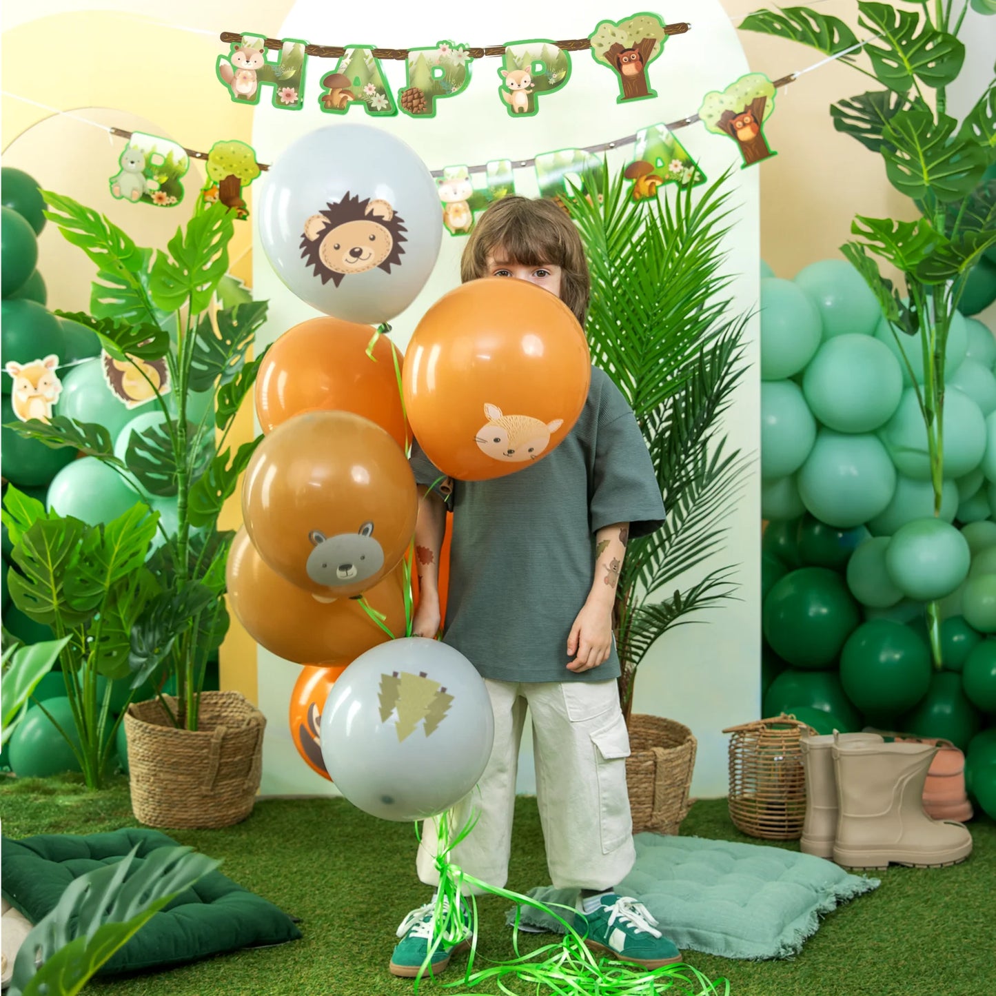Latexballons Waldtiere 30 cm 8 Stück