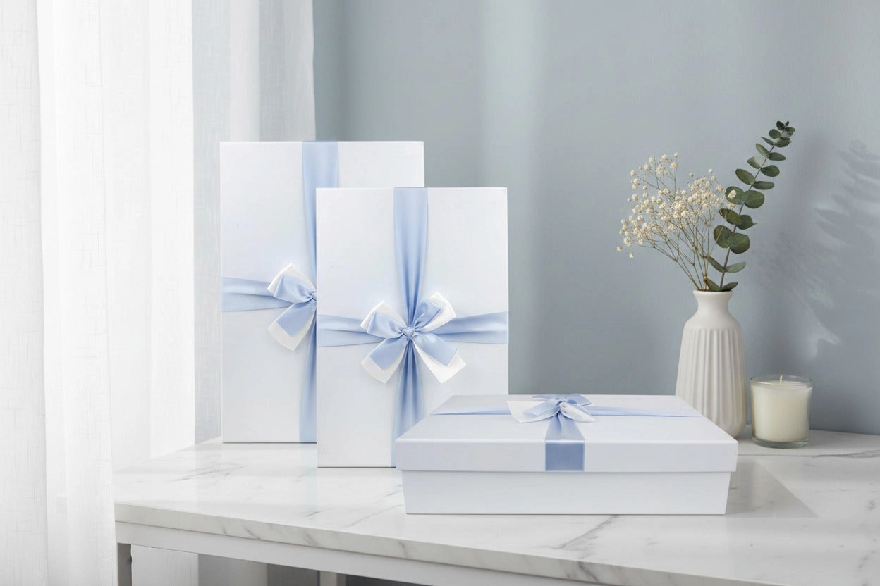 Geschenkboxen Hellblau
