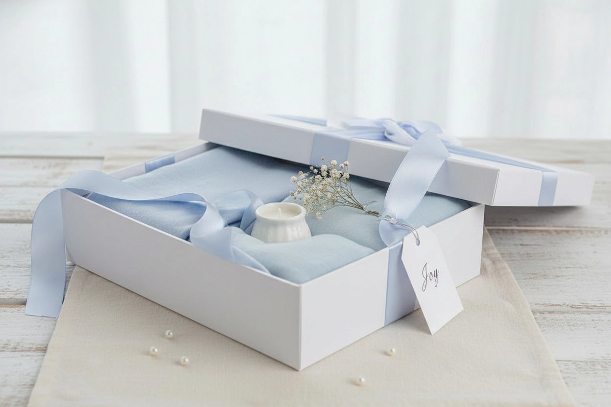 Geschenkboxen Hellblau