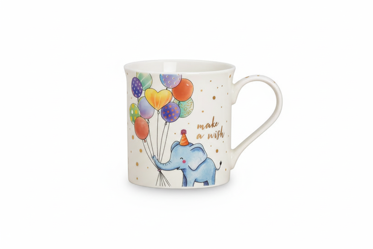 Becher Birthday Elefant - Porzellan 300ml