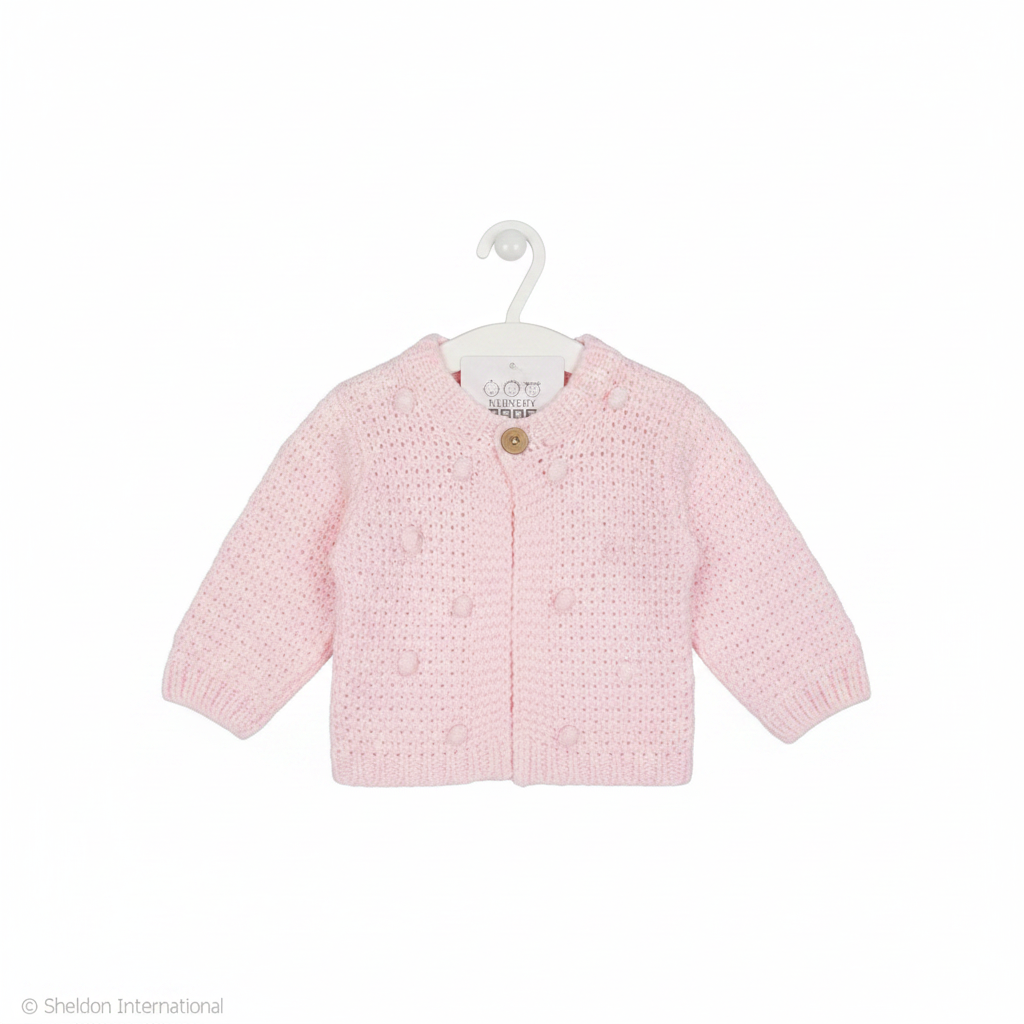 Baby Mädchen Strickjacke Hellrosa