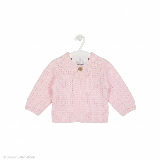 Baby Mädchen Strickjacke Hellrosa