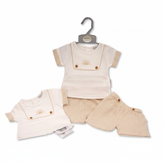 Baby Jungen Shorts Zweiteiler Sonnenaufgang