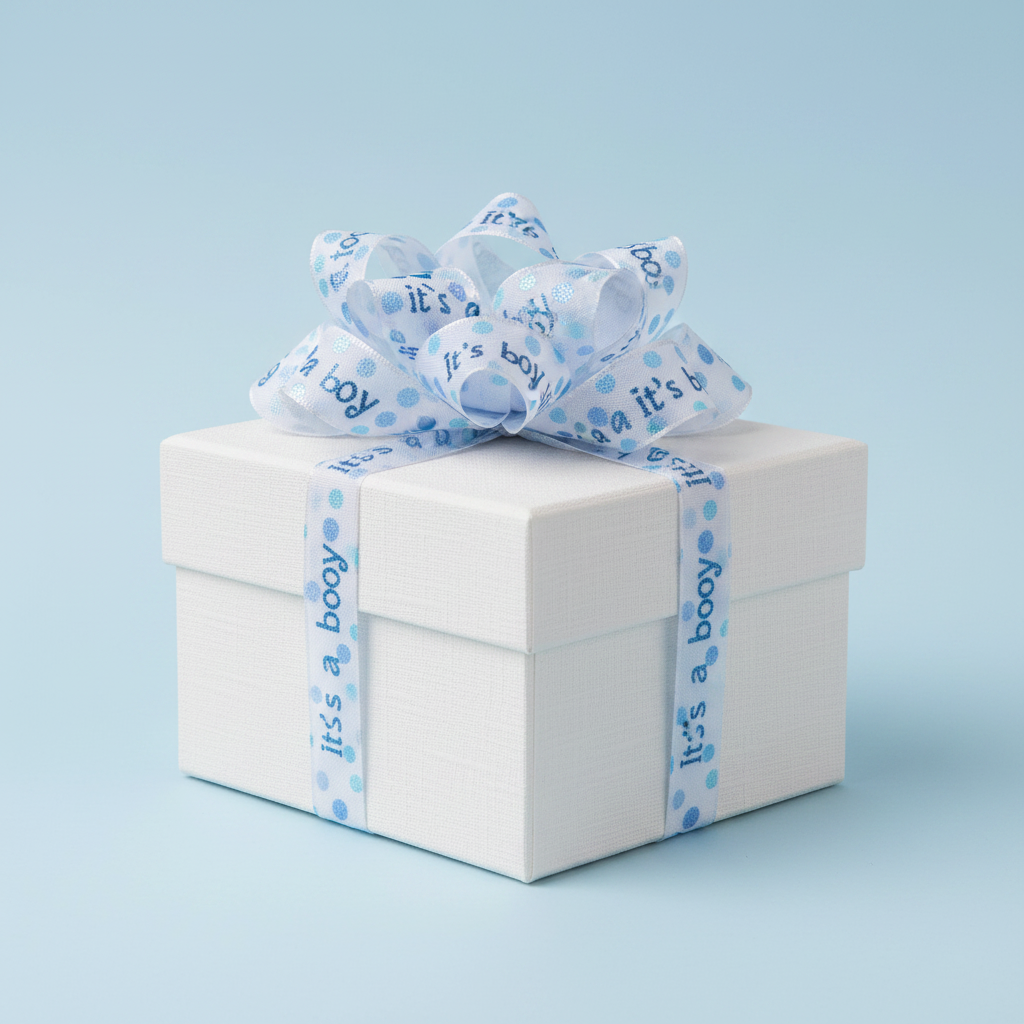 Band bedruckt It´s a boy – Lifestyle Geschenkbox