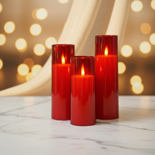 LED Kerzen 3er Set