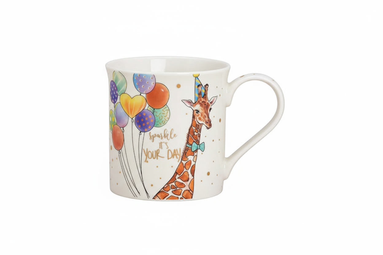 Becher Birthday Giraffe - Porzellan 300ml