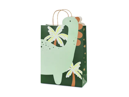 Geschenktüte Dinosaurier, 10x24x37 cm, Farbenmix - Avaloon Party-Deko-Geschenke