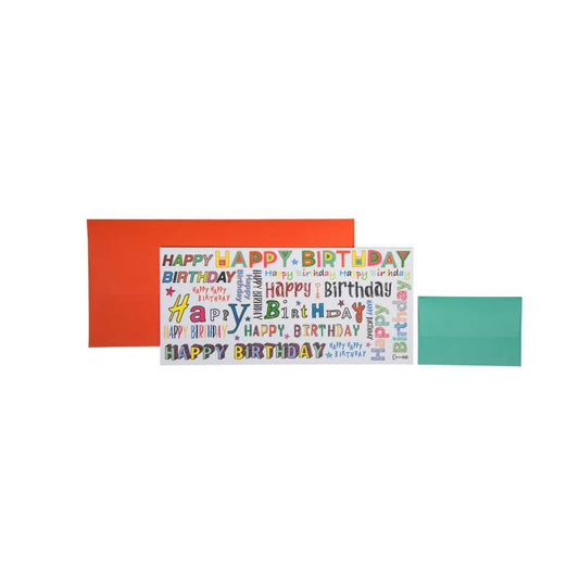 Geldgeschenkkarte „Lenz“ 11x23cm weiss - Avaloon Party-Deko-Geschenke