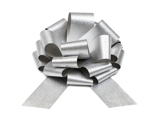 DIY-Dekoschleife, silber