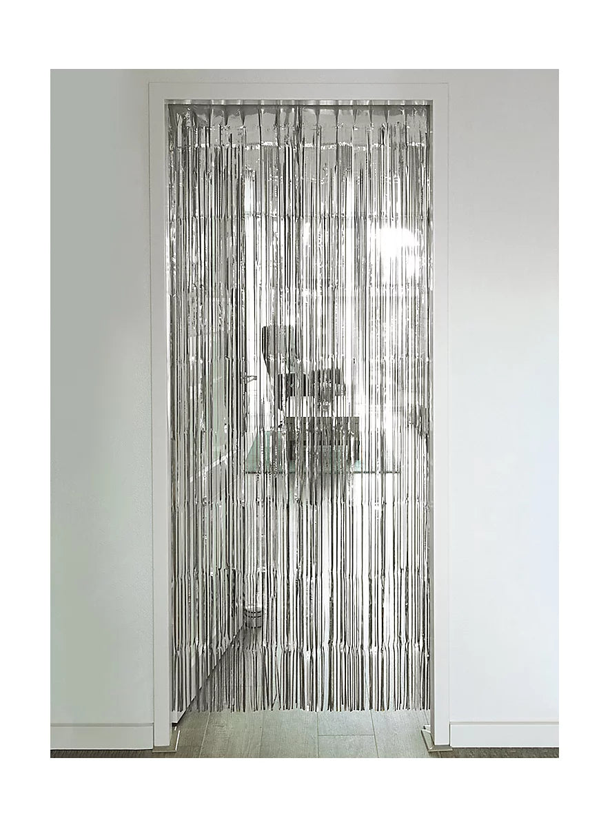 Türvorhang Silber metallisch Plastik - Avaloon Party-Deko-Geschenke