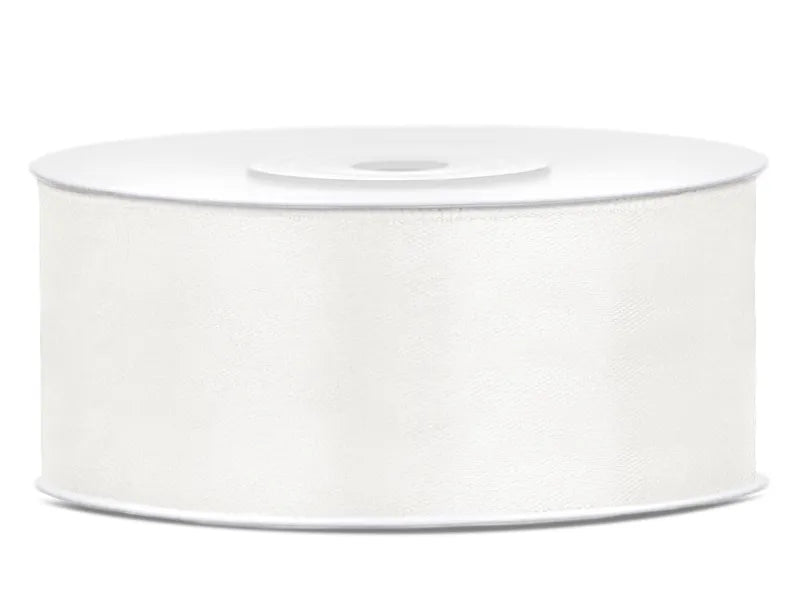 Satinband, creme, 25mm/25m - Avaloon Party-Deko-Geschenke
