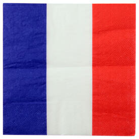 Serviette Dreifarbig France 33 x 33 cm
