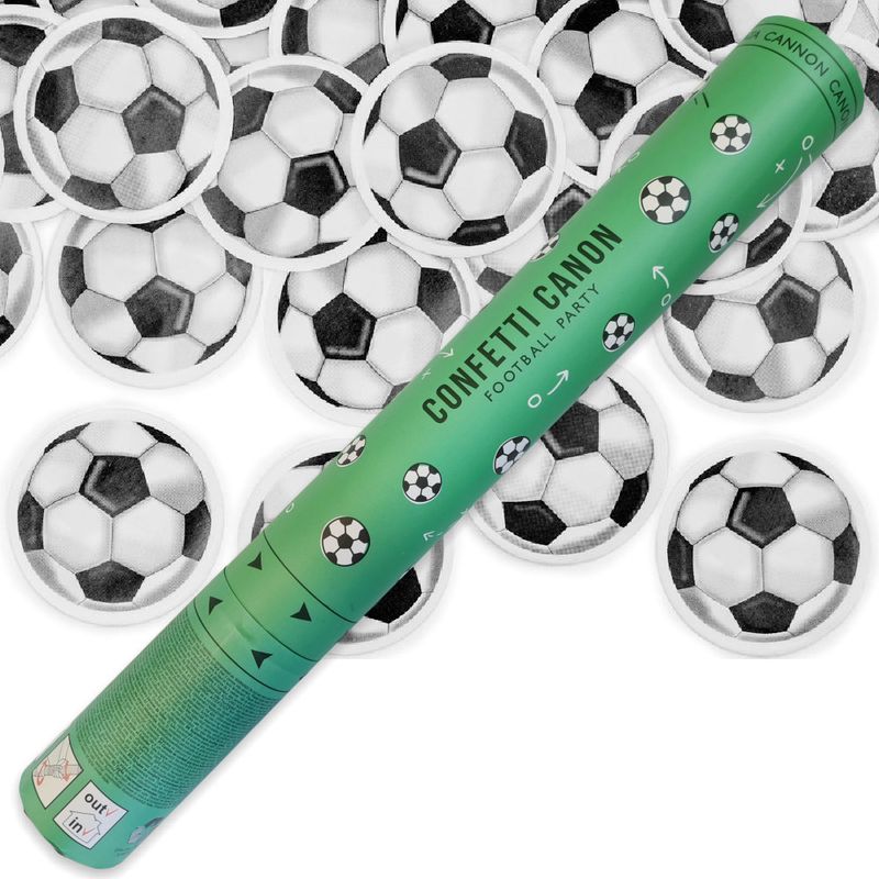 Konfettikanone Fussball 40cm für Jubiläen und fette Feiern